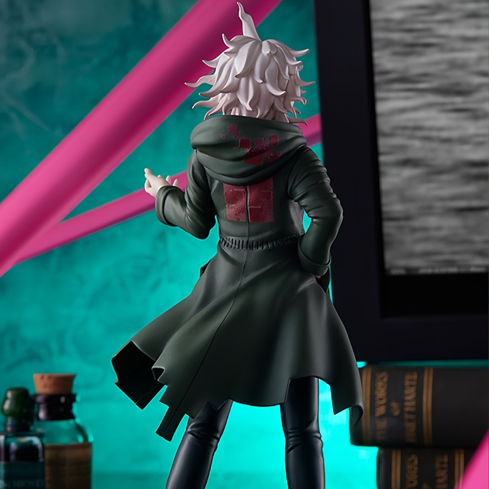 Qixiaan Figura De Acción Nagito Komaeda De 20 Cm – PVC Con Detalles De Cadena, Postura De Pie, Decoración De Escritorio Para Fans Del Anime