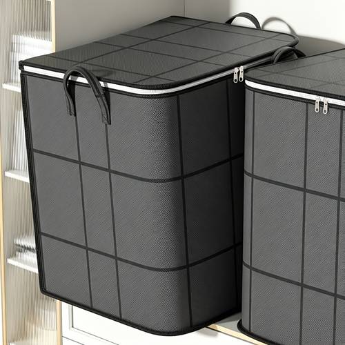 foldable wardrobe storage bag large capacity storage box household double zipper organizer bag with handles for clothes and quilts suitable for storage basket and under bed storage bag