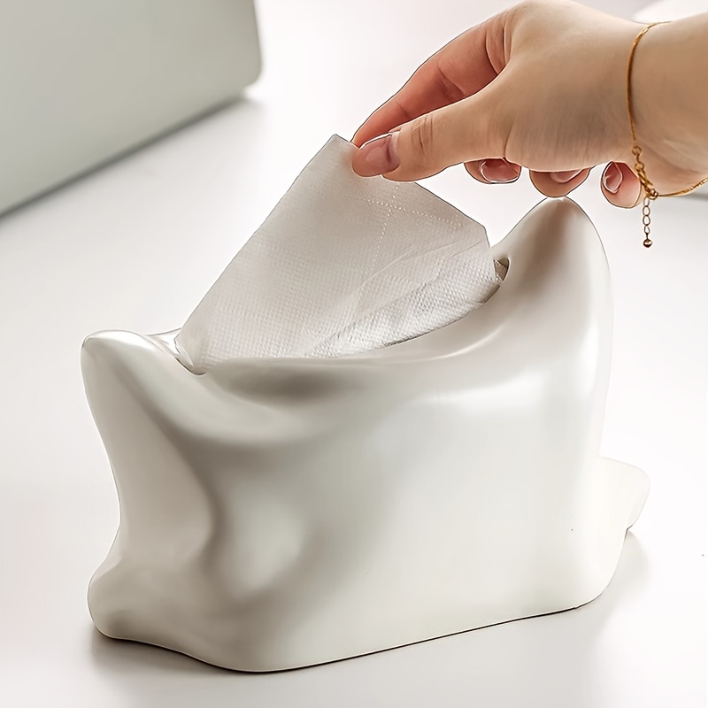 a ceramic tissue box an   storage box for tissues elegant for the living room dining table coffee table and tv cabinet center convenient for organizing and displaying   tissue storage box for home desktops suitable for bedrooms and home decor Product details 2