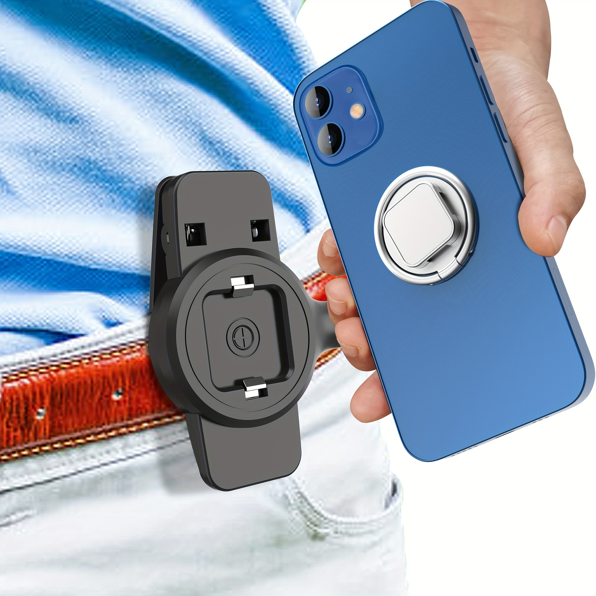 

Universal Walkie Talkie Belt Clip Bracket Snap Closure Running Quick-release Waist Clip For Iphone Samsung Phone Mount