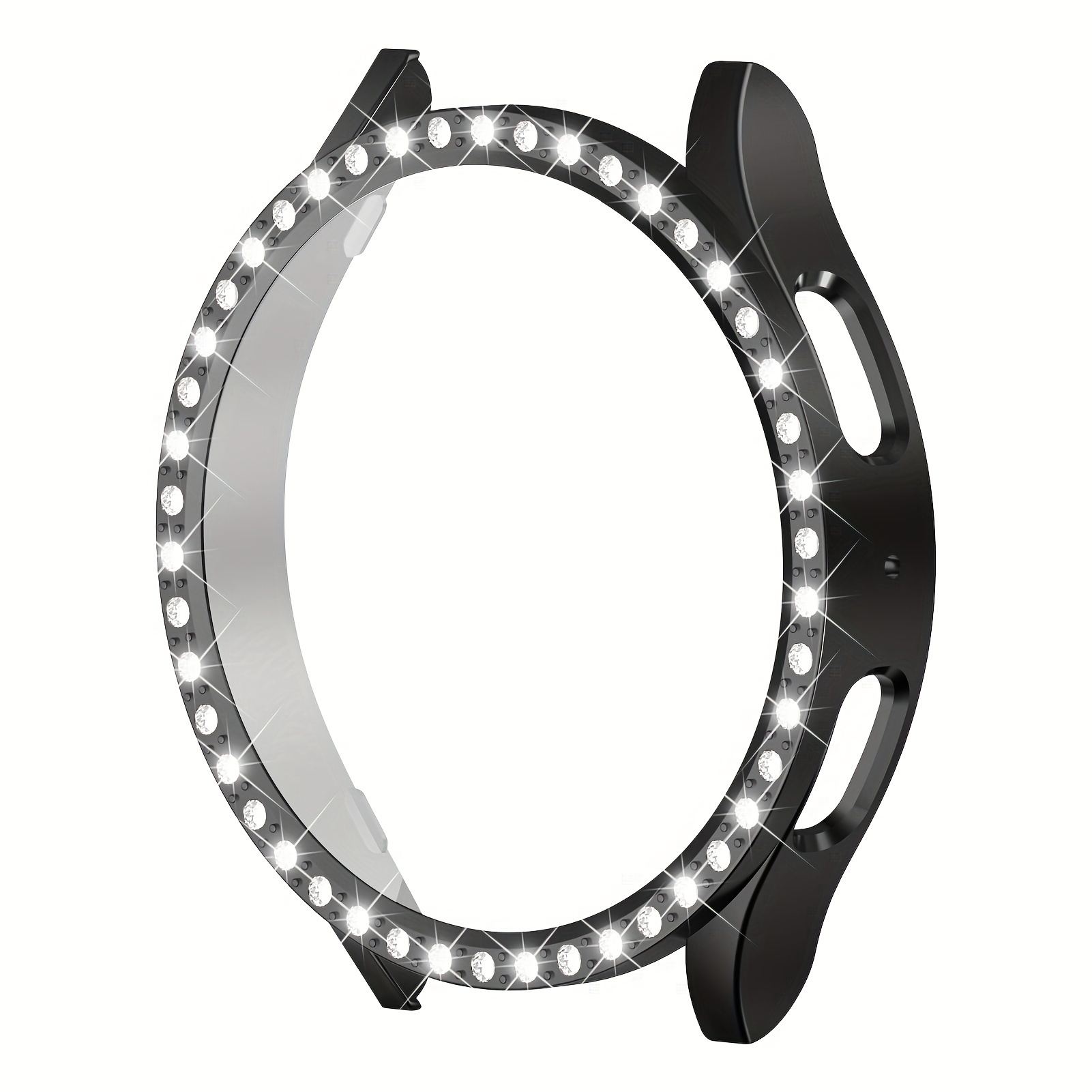 Diamond Case For Watch 7 40mm 44mm Pc Plating Bumper Case Bling Shiny Glitter Frame Hard Protective Cover (no Membrane/film) For Watch 7 40mm 44mm Accessories, Women Men