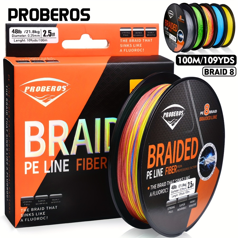 

Proberos Super 8 Braided -/109yds Multifilament -abrasion Pe For Long , In 22-106lb For