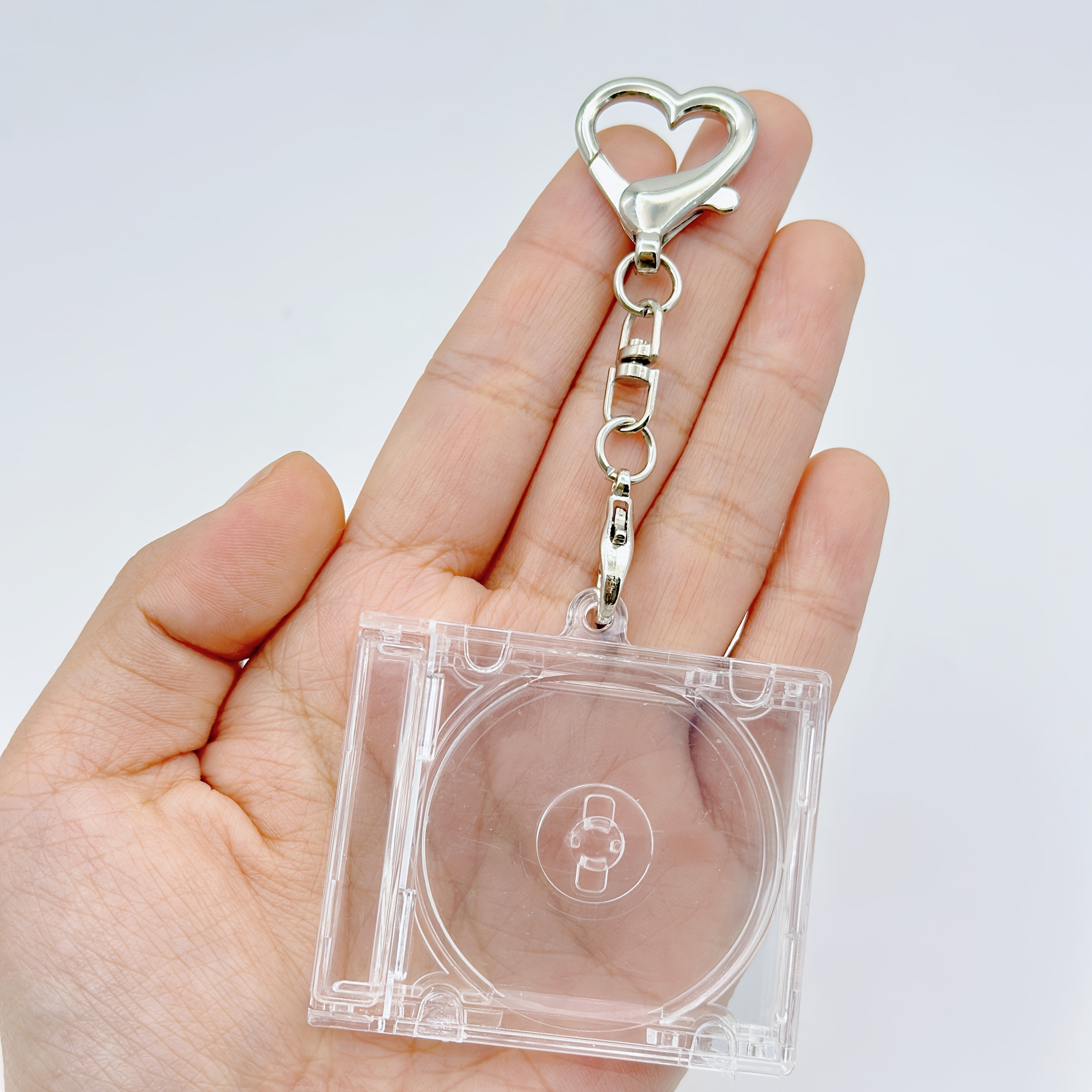 blank mini cd box keychain set 6 sets nfc music album holder