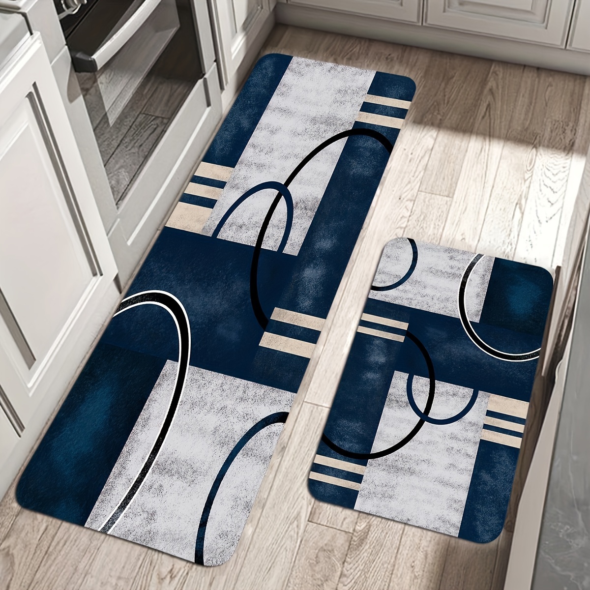 

Soft & Cozy Flannel Carpet Set - Non-slip, Absorbent Mats For Bedroom, Living Room, Kitchen, Laundry, Bathroom & Entryway - Machine Washable, Rectangular - Multiple Sizes Available