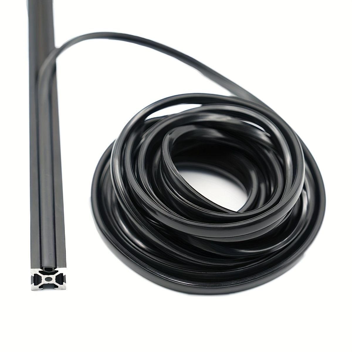 E-shop 10 Meter schwarzer Staubschutz-Weichabdeckungs-Dichtungsstreifen für /40 Serie 5mm/6mm/8mm/10mm Nutprofil-Estrusion