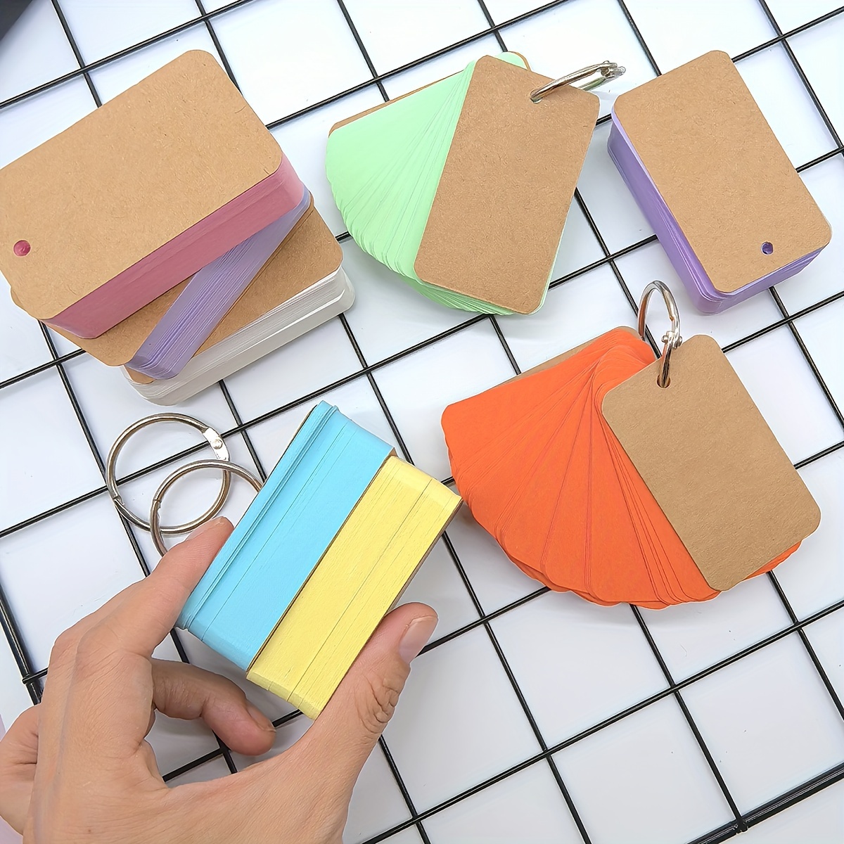mini binder for index cards Amazon.com : SHANGRLA 3x5 Index Card Holder Binder - Card Organizer for  Note Cards, Flash Cards, and Recipe Cards, 90 Card Sleeves main image 0