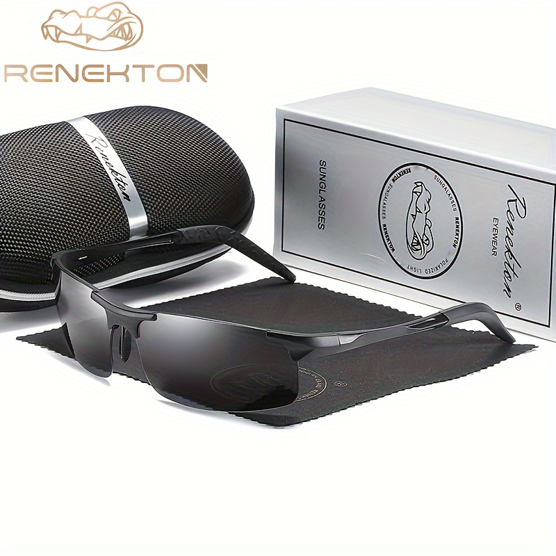 Renekton Delicate Aluminum Polarized Wrap Around Sunglasses