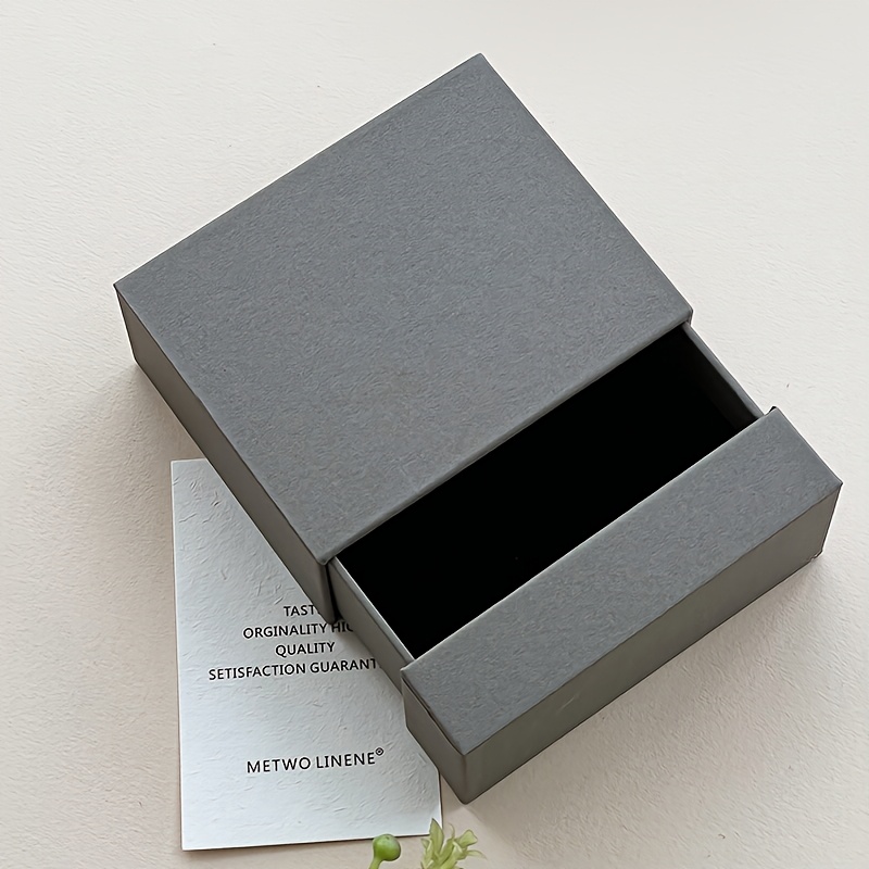 TEMU 1pc- Personalized Name Jewelry Packaging Box Earrings Ring Necklace Jewelry Drawing Box Wear Nail Gift Box, Jewelry Boxes