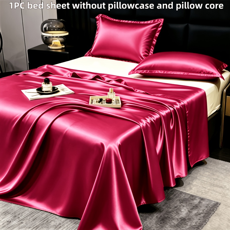 TEMU 1 drap facile à mettre, luxueux, de couleur unie, léger, et confortable, idéal pour les dortoirs familiaux, et lavable en machine