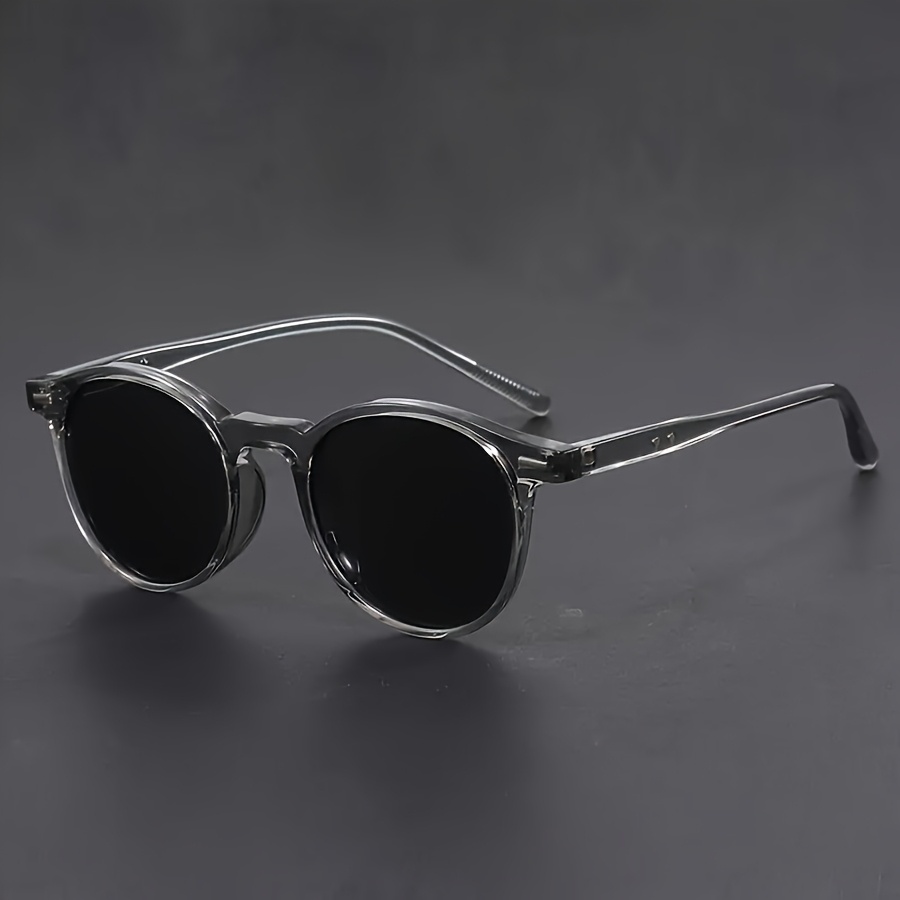Image of 1pc Round Fashion Sunglasses, Protection, For Outdoor Activities, Driving, Travel, Beach Vacations, Daily Use