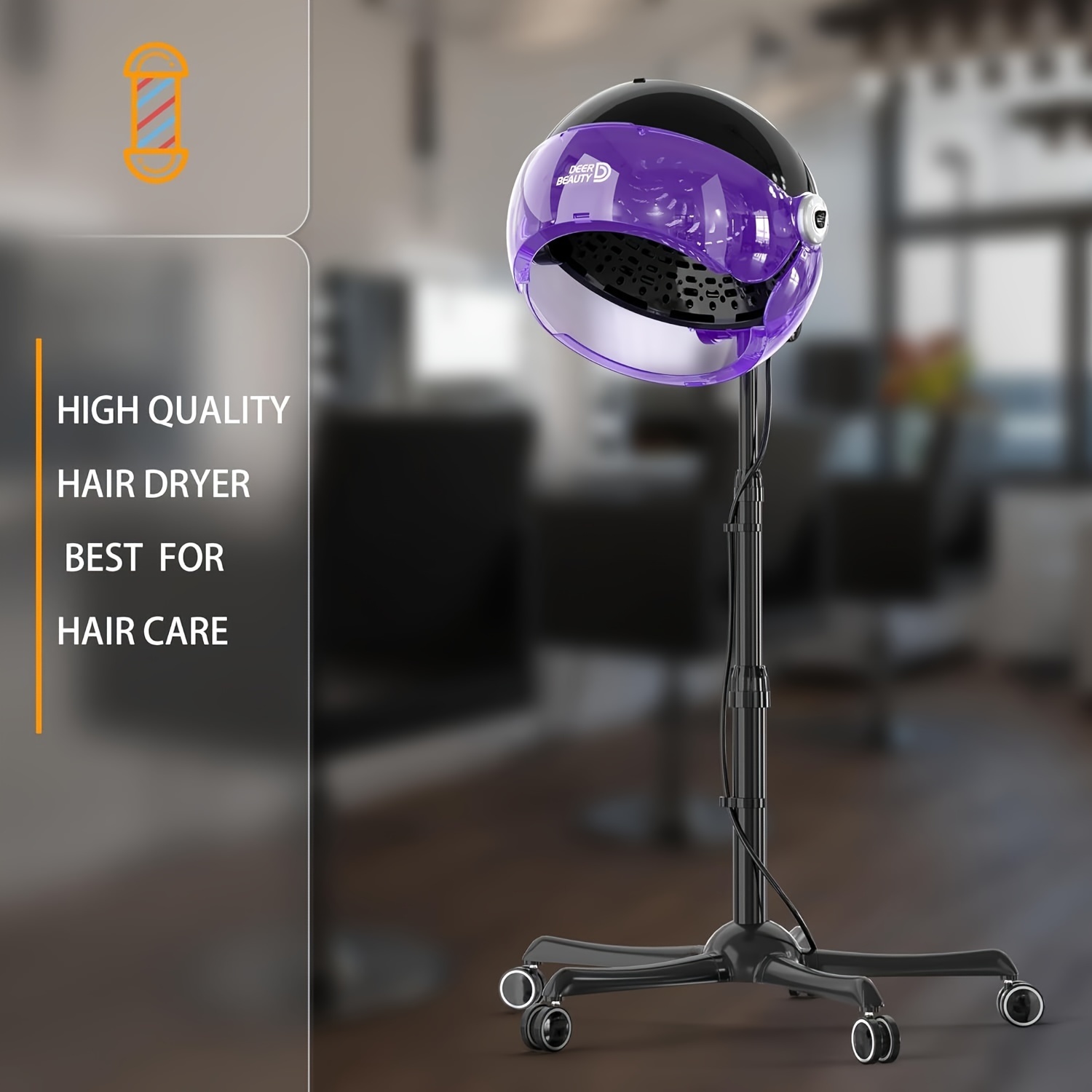 standing hair dryer 1875 hooded hair - Temu