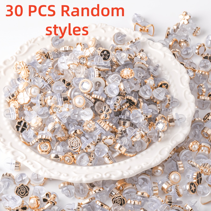 TEMU Amélioration 30/50/100 Styles Aléatoires Chemises Invisibles et Col Boucles Antidérapantes - Facile à , Couture, Antidérapant, à la Rouille,