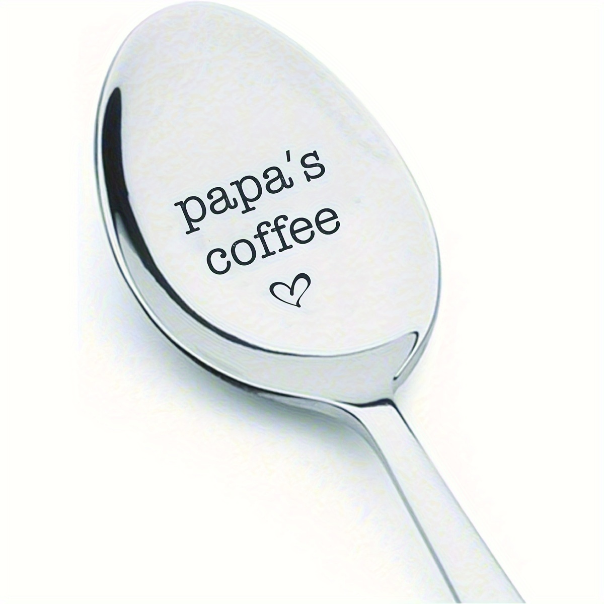 

Engraved 'papa'' Stainless Steel Spoon - Perfect Father's Day Gift From Son Or Daughter, Unique Birthday Present For Dad, 7-inch