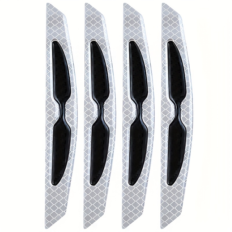 Image of 4pcs Car Reflective Stickers Anti-scratch Bumper Protector For Doors Prevent And Scratches On Your Vehicle Long-lasting Protection