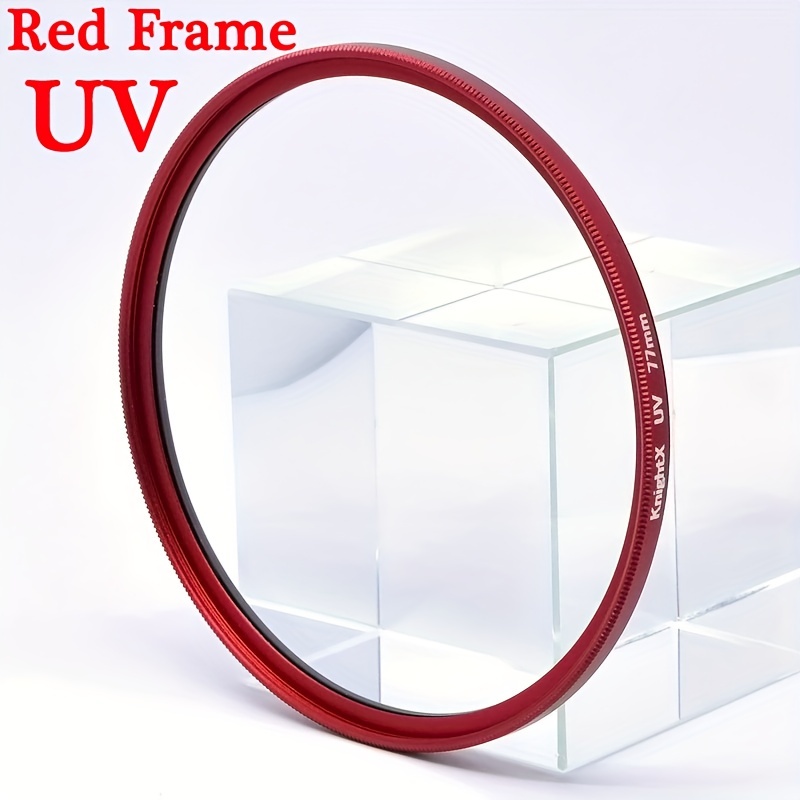 Knightx Red Frame Uv Filter Lens For Photo 49mm 52mm 55mm 58mm 62mm 67mm 72mm 77mm