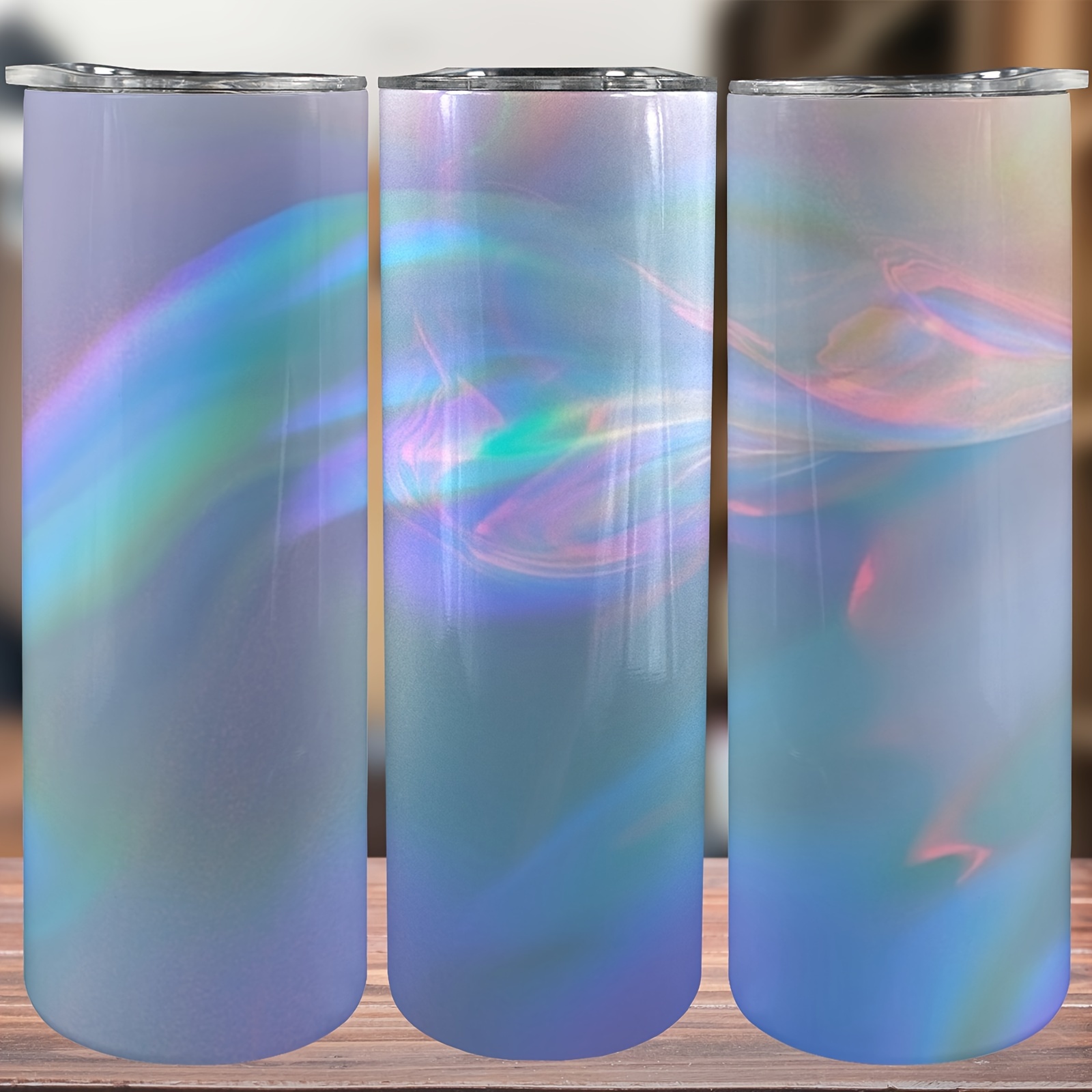 

20oz Iridescent Blue Insulated Travel Coffee Tumbler - Perfect Gift For Mom, Sister, Daughter On Birthdays & Valentine's Day