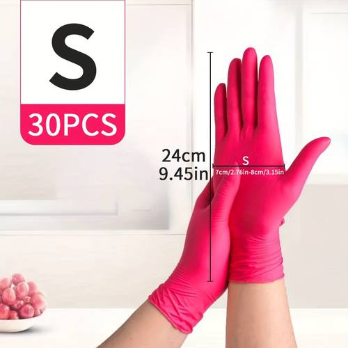 disposable nitrile gloves waterproof durable and lightweight suitable for household cleaning hair dyeing and alcohol m l sizes multi purpose cleaning gloves fashionable cleaning gloves designed for kitchen use