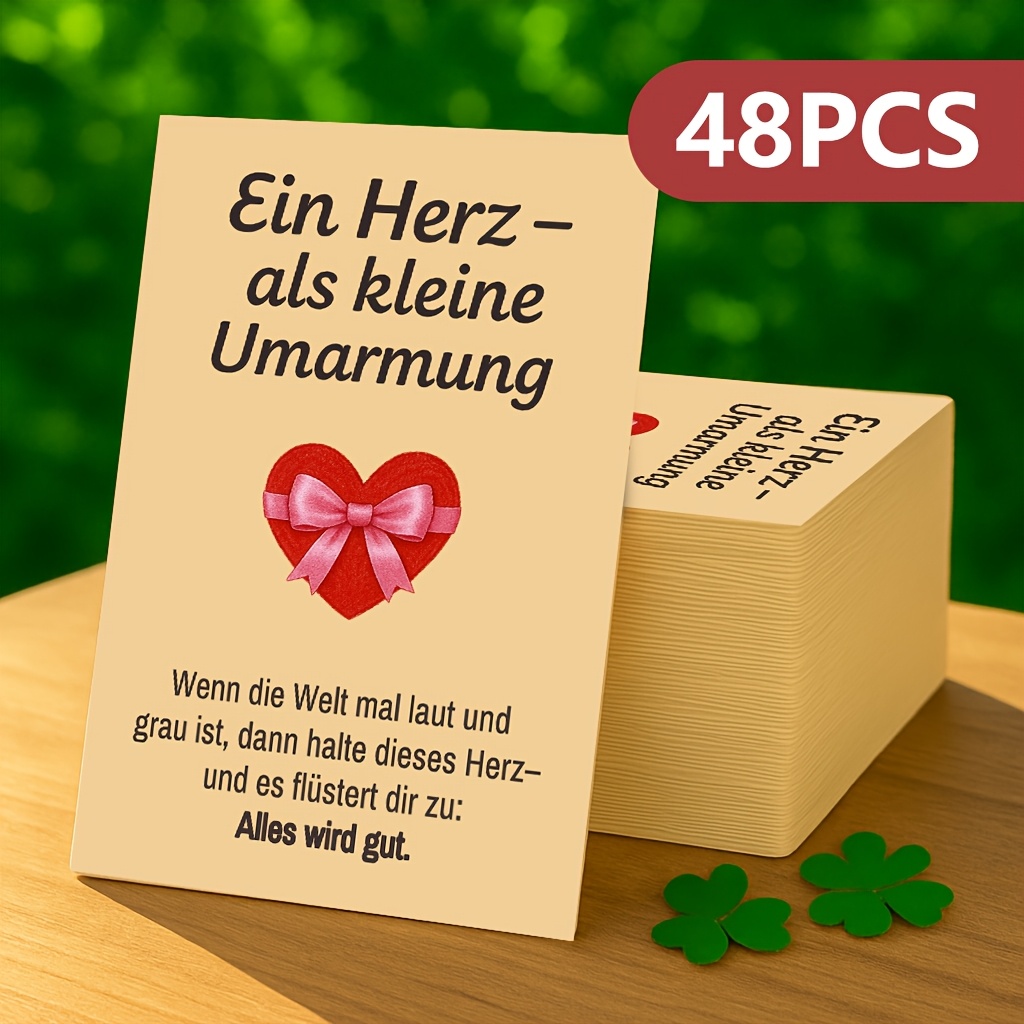 E-shop Alles wird gut. Herzliche Ermutigungskarte | Warme Taschenkarte aus Deutschland | Herz Geschenkkarte | Trostende und heilende Ermutigungskarte |