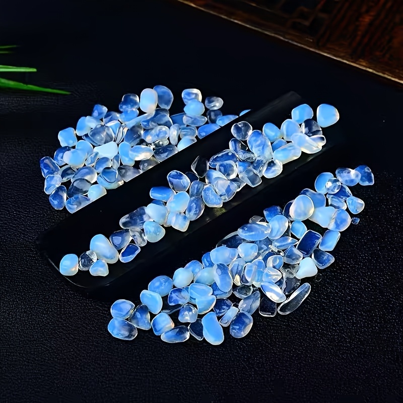 TEMU A Bag Of High-quality Opal Pebbles, Large Irregularly Shaped Polished Opal , Ideal For Garden Decoration, Vase Filling, Bathtub Landscaping, And