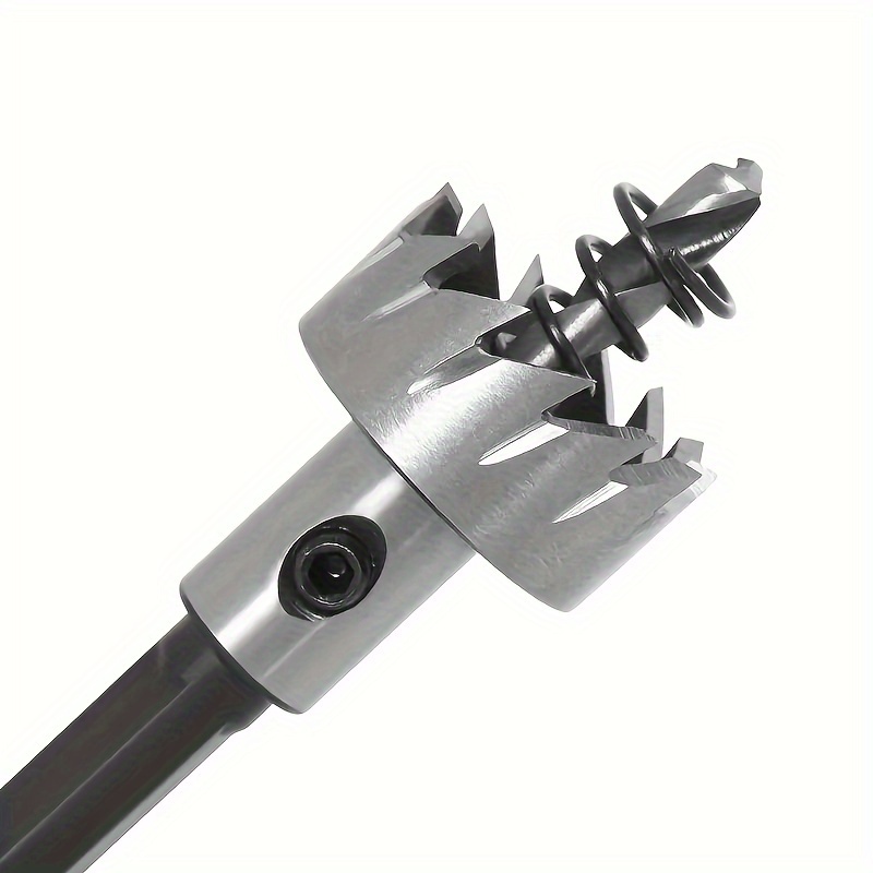 5pcs HSS Drill Bit Set with Tips | 16/18.5/20/25/30mm for Metal Wood, Bright End, Slow Spiral Flute, Triangle Shank, BUFF STACK FULL