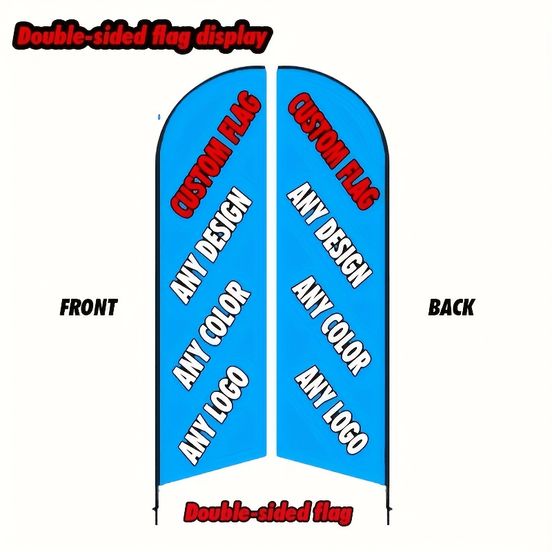 TEMU This Product Does Not Include A Base And Flagpole, Custom Feather Flag, Personalized To Your Design. , This Product Does Not Include Base Or