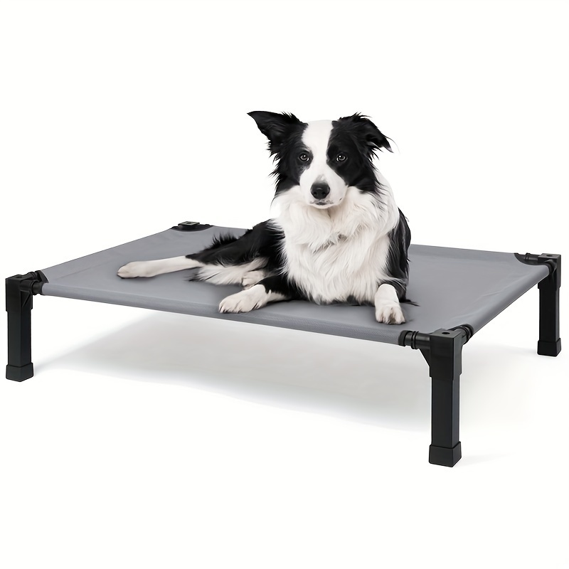 

Cooling Elevated Dog Bed, Raised Dog Bed With Washable Breathable Mesh And Metal Frame, Portable Dog Cot Bed With No-slip Feet For Outdoor And Indoor Use