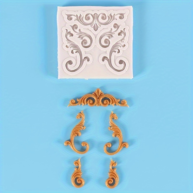 

Diy European Retro Classical Embossed Flower Vine Silicone Mould Liquid Silicone Mould For Flip Decoration