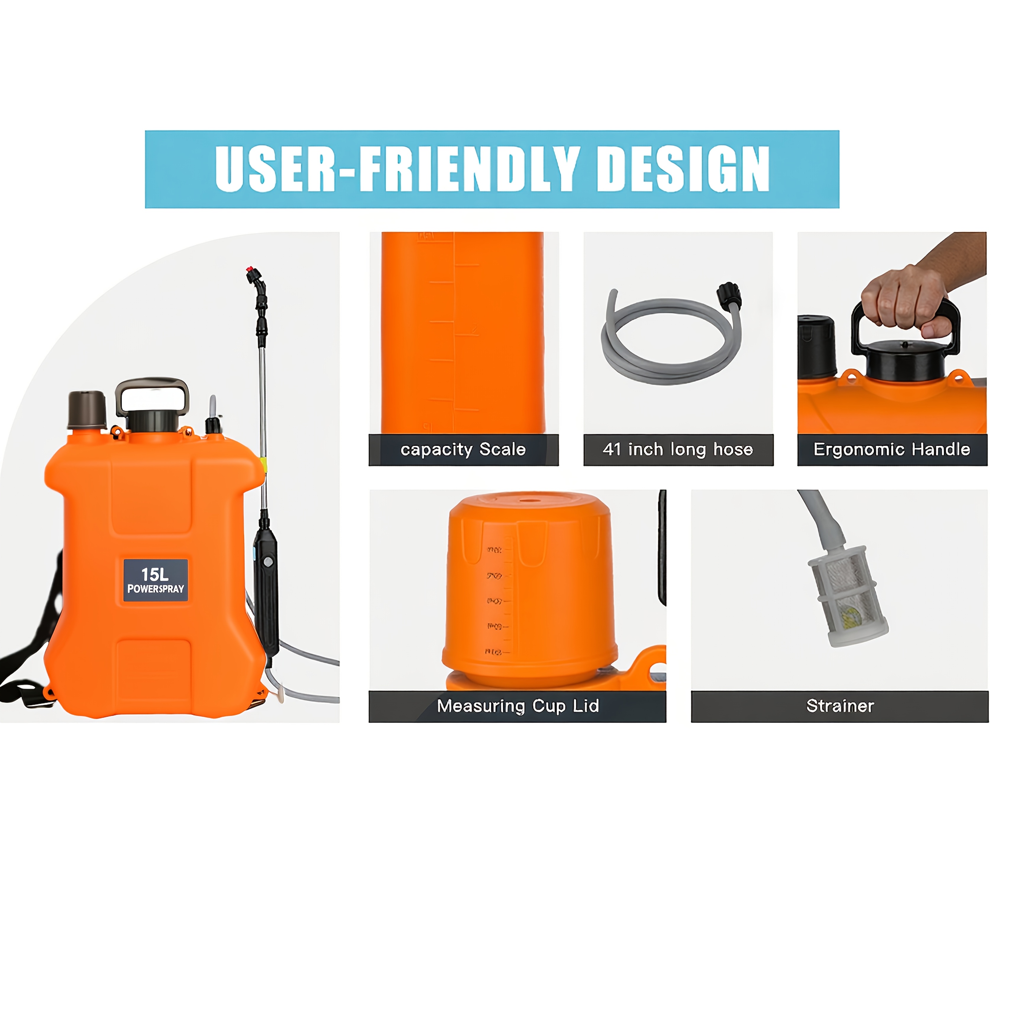 Luxury 14.99 L Electric Garden Sprayer, Suitable for Lawn and Flower Bed – with Telescopic Wand & 3 Nozzles, USB Rechargeable Handle Electrical Misting Machine – Portable Watering Can Backpack Style Large Capacity Durable Outdoor Life Accessory Gift Idea Christmas Present, Lawn And Garden Portable Sprayer, Weed Sprayer, Plant Sprayer, Lawn Care, Telescopic Spray Gun, Longlasting Build, Misting Device, Water Sprayer, Landscaping Professionals