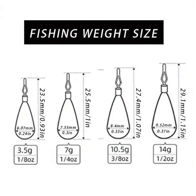 Tungsten Teardrop Fishing Weight Drop Shot Fishing Sinkers - Temu