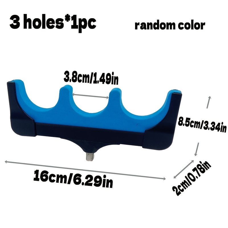 E-shop Angelrutenhalter für 3/5/6 Ruten, hochfeste Aluminiumlegierung, Angelrutenständer mit rutschfestem Design, geeignet für Bach-, Meeres-