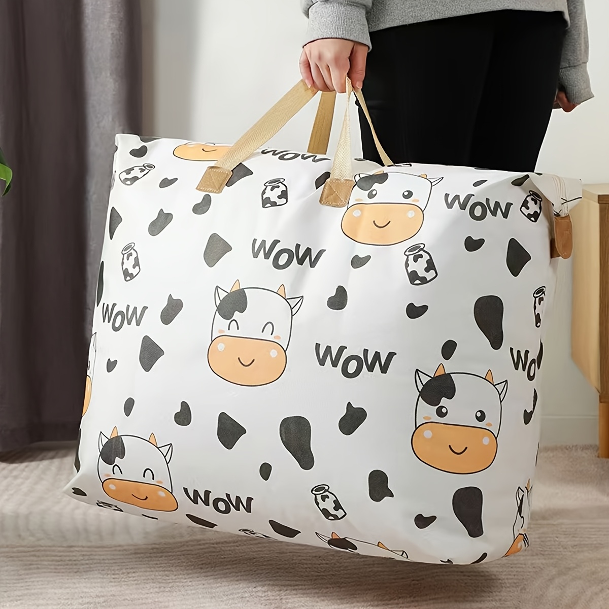 Extra-large Moisture-proof Storage Bag - Durable & Portable Organizer For Clothes, Quilts, And Outdoor Gear