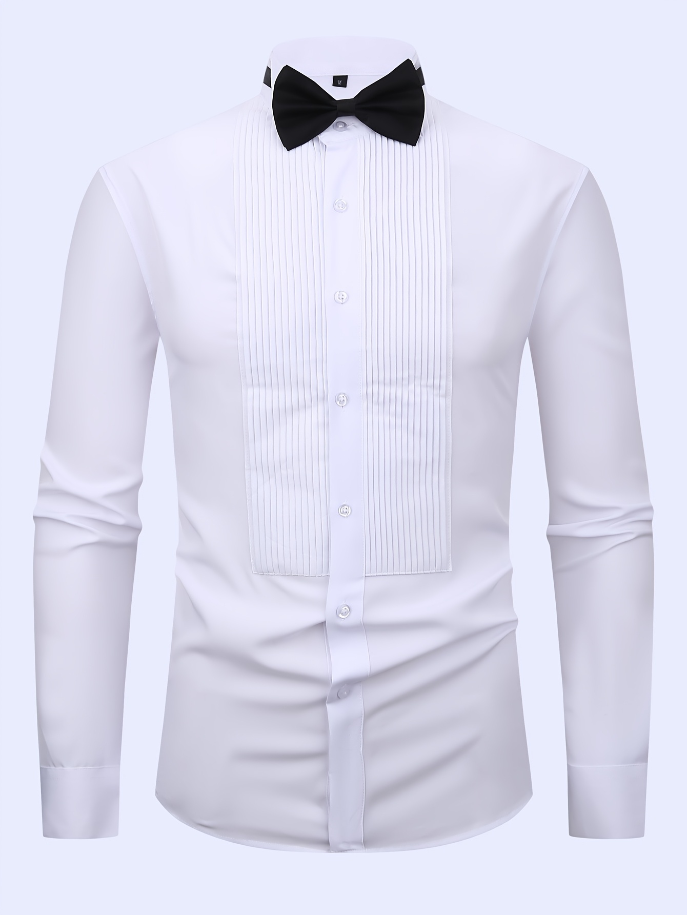 mens stretch formal tuxedo shirt chest bow tie Temu Germany