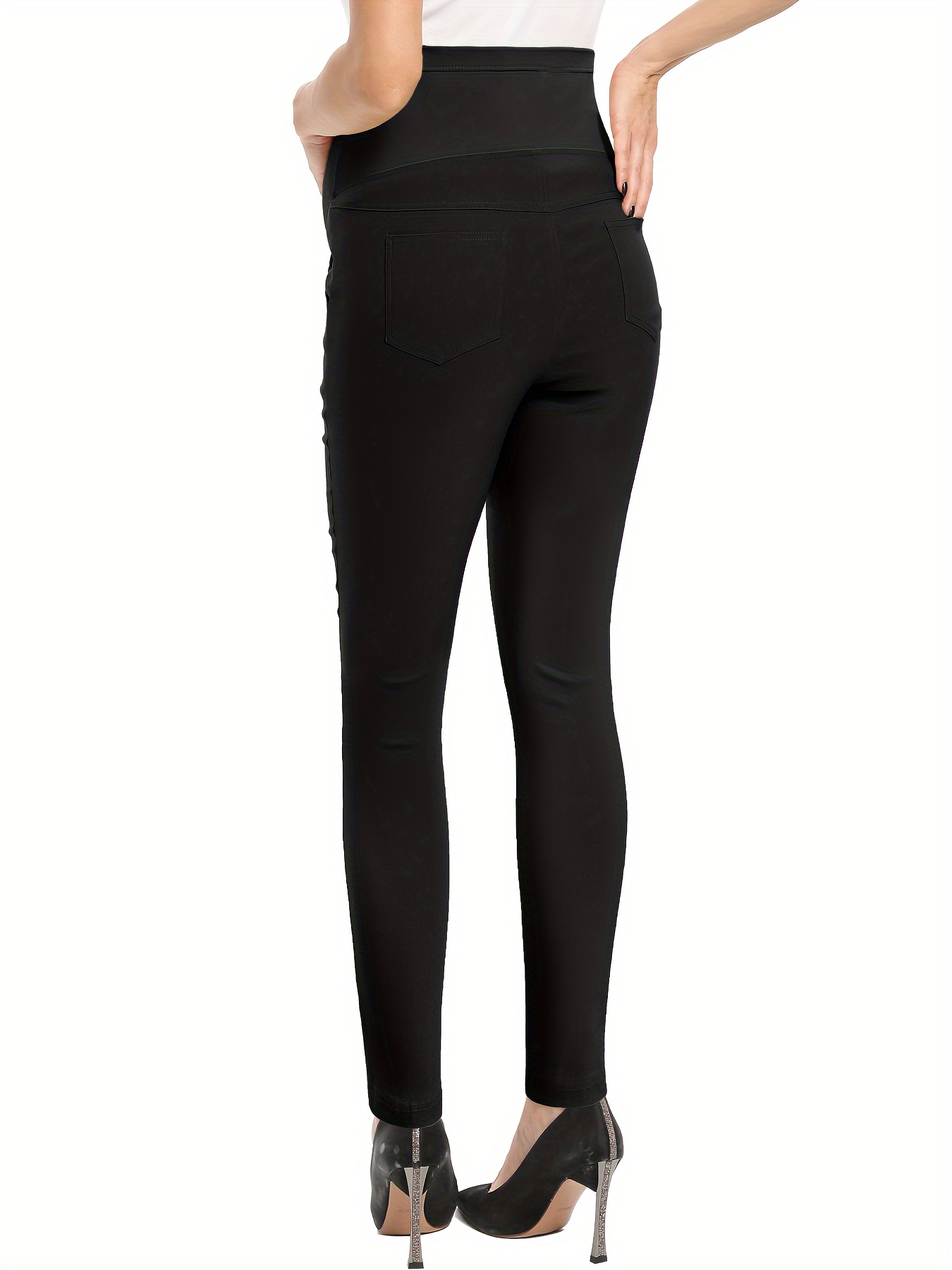Maternity Clothes Maternity Skinny Black Trousers Chic Women's