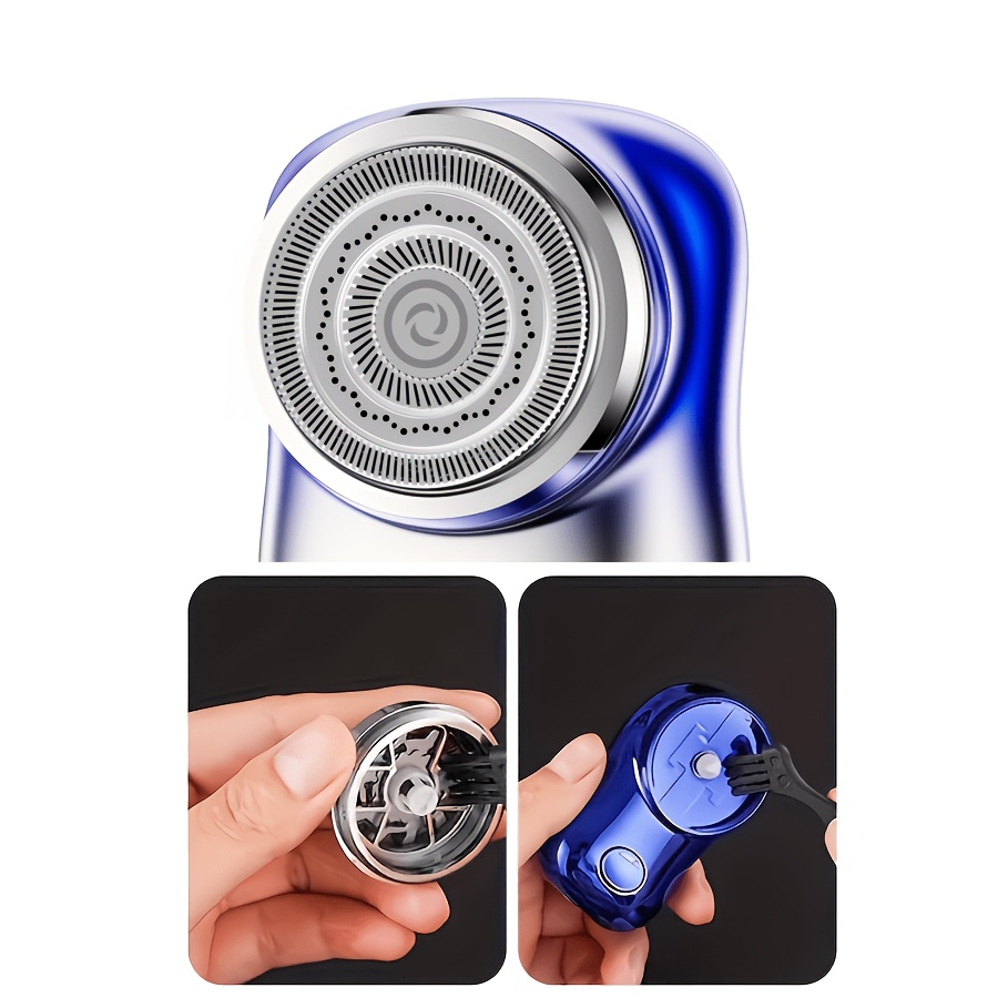 Compact Men's Electric Shaver and Beard Trimmer
