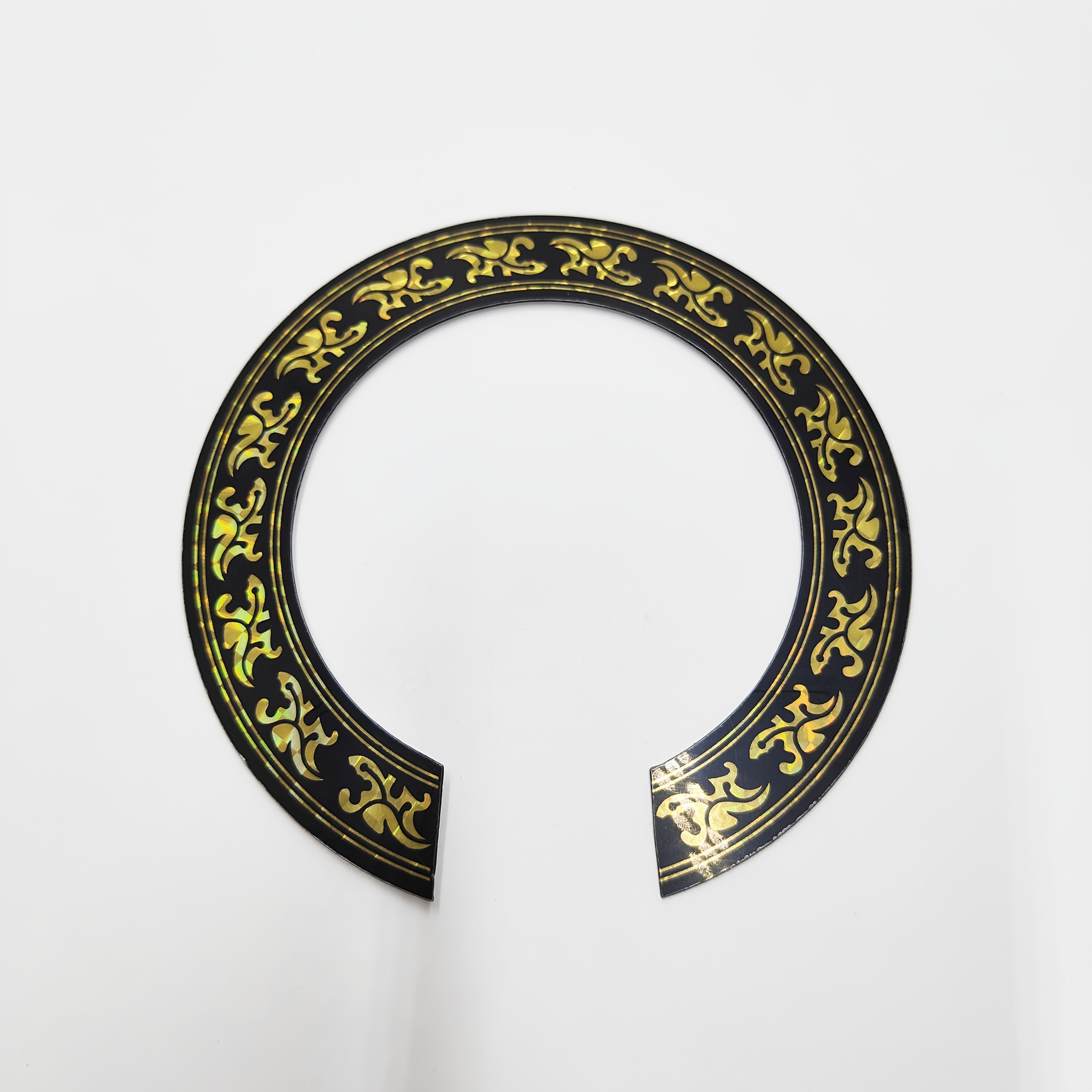 TEMU 39-inch Classical Guitar Pvc Durable Self-adhesive Sound Hole Ring With Classical Guitar Pattern Decoration And Protection Sticker With Built-in