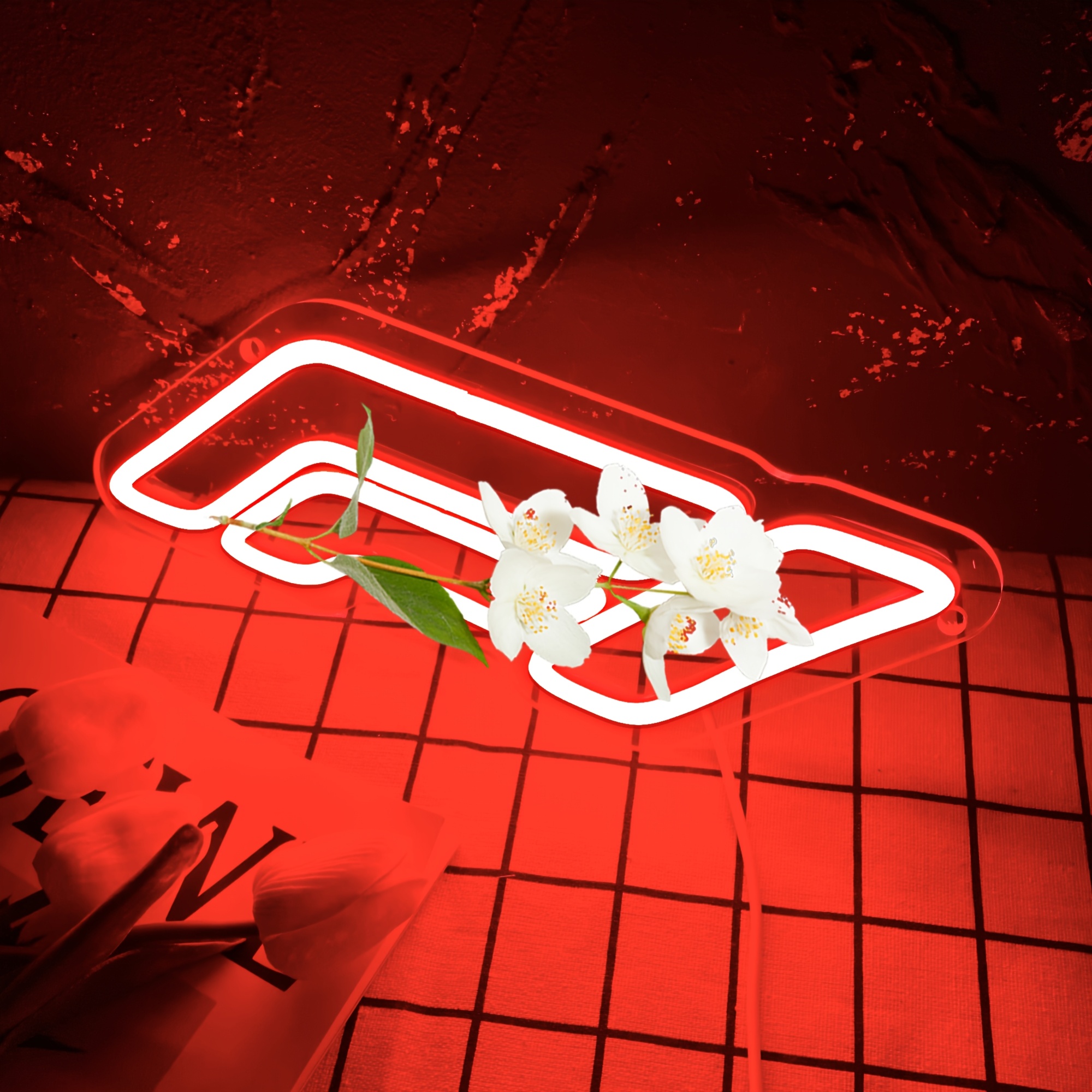1pc Enseigne Néon de Course LED Dimmable, Lumière Murale Alimentée par USB avec Contrôle par Interrupteur, Art Lumineux en Plastique Polyvalent pour Grotte d&#39;Homme, Salle de Jeux, Bar, Fête - Cadeau Idéal pour les Pilotes