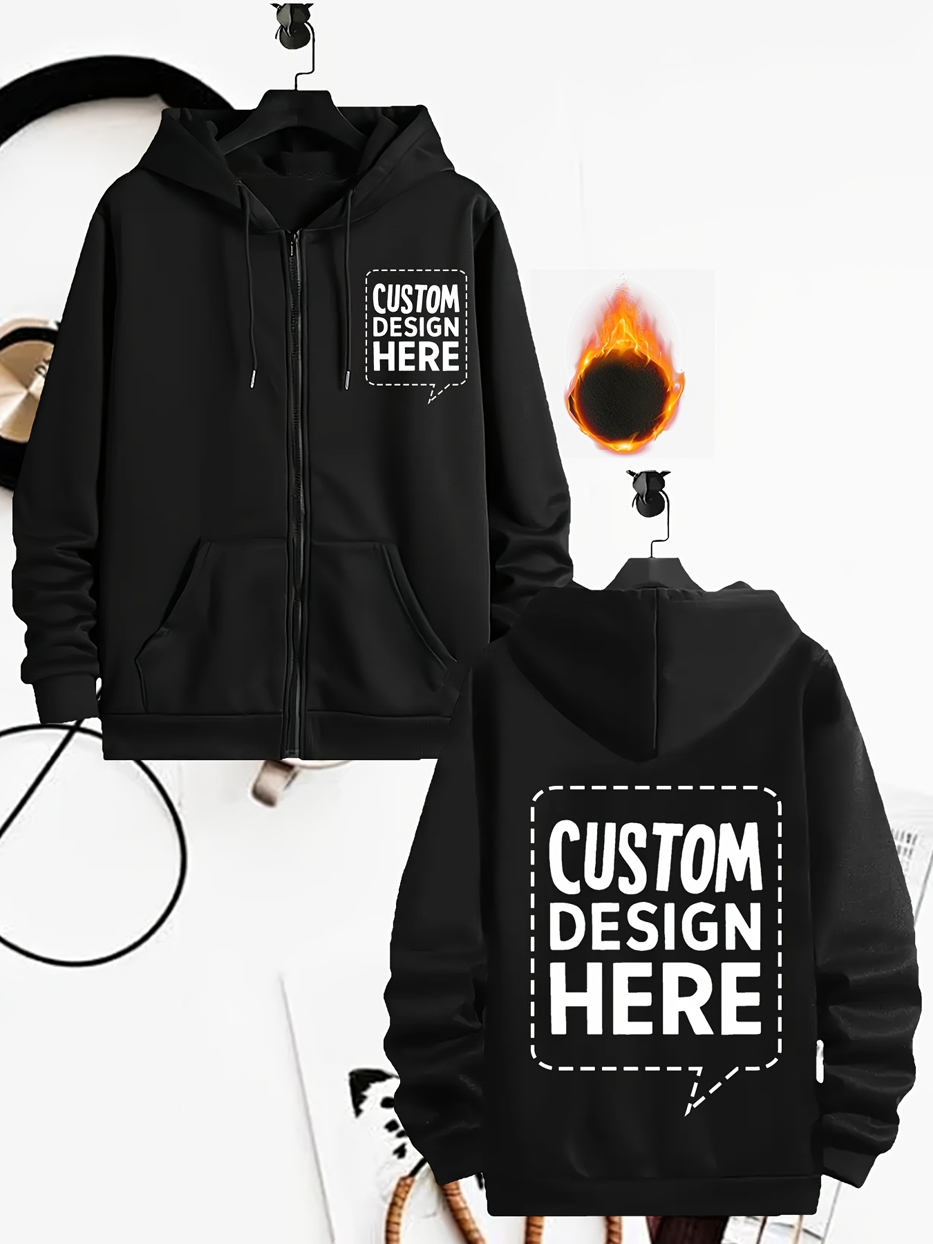 Sablon Custom Hoodie Jacket Custom Hoodies Morocco