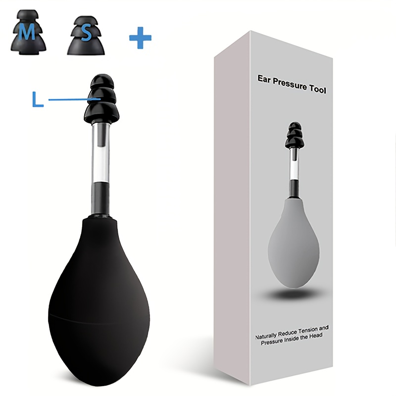 1 Device Xunhaoo Portable Ear Pressure Tool with 3 Sizes Soft Earplugs Suitable for Migraine, Tension Headache & Tinnitus - Travel-Friendly Earplug Massager Device - Image 10