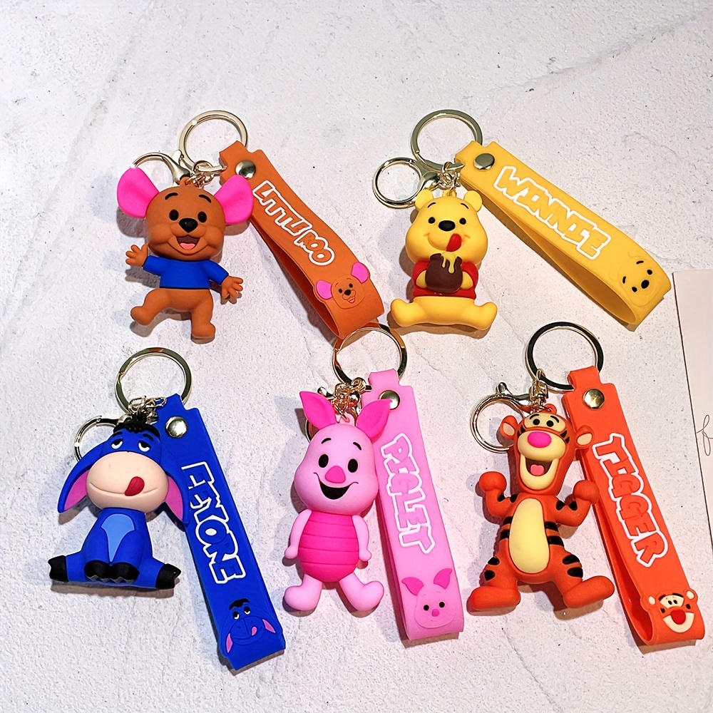 

Cartoon Winnie Piglet Tigger Keychain For Men, Cartoon Anime Pendant For Car Key