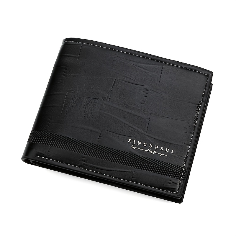 TEMU Unisex Id Card Holder, Solid Color Multifunctional Coin Purse, Gift For Gentlemen