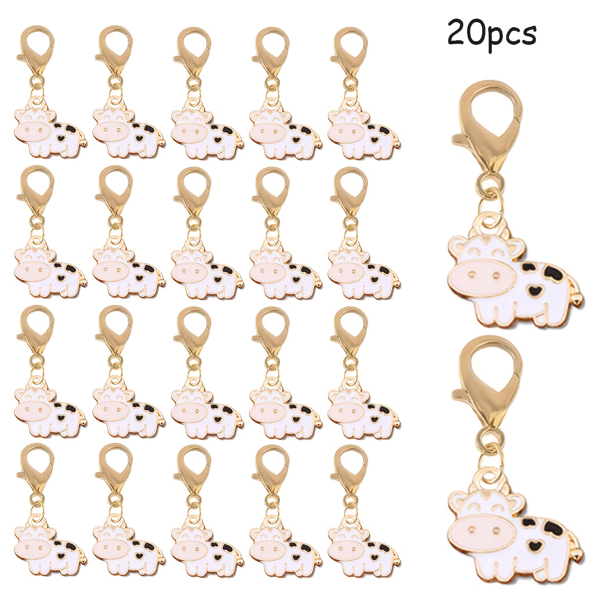 TEMU 20 Pezzi Portachiavi a Forma di Cuore di , Accessorio per Borse, per Zaini e Chiavi, Regalo Unisex