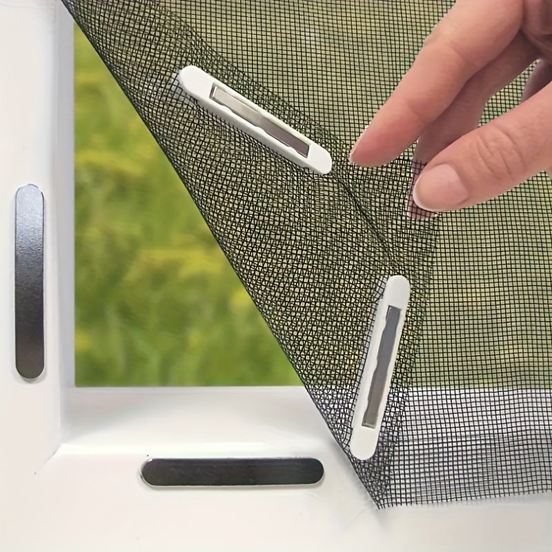 1pc magnetic window screen high     cut and   without punching mosquito prevention device