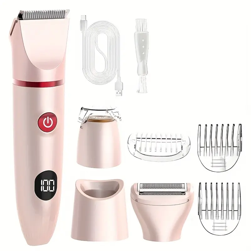 3 in 1 2 in 1 womens electric digital hair remover for eyebrows lip and underarm trimmer usb rechargeable 36v adjustable with 3 combs grooming hair remover for women personal grooming tool sleek grooming device durable construction Product details 1