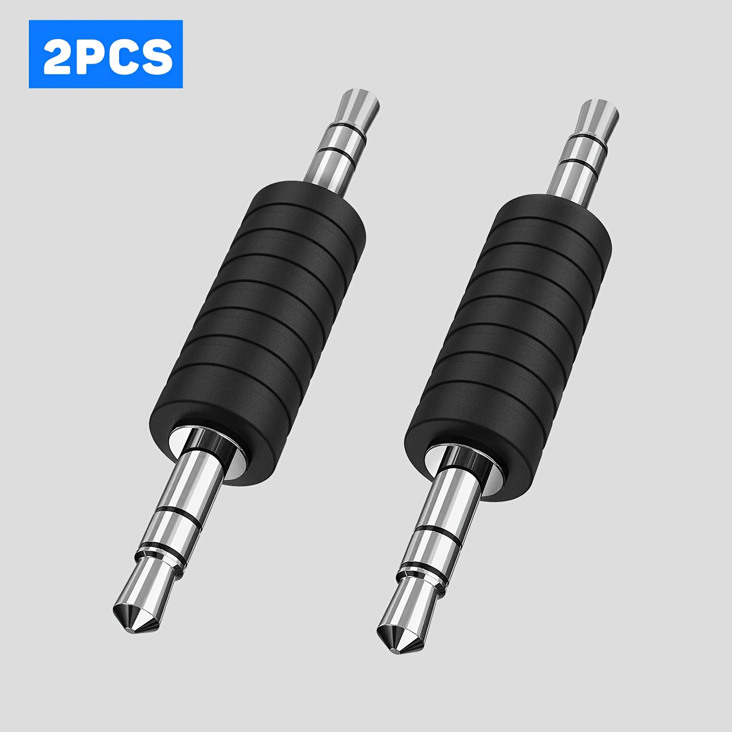 TEMU Adattatore Connettore - da 3,5 mm 2 pz, Spina Stereo ,5 mm 1/8" Adattatore Audio, Connettore Audio Compatibile con Cuffie Ricevitore Bluetooth