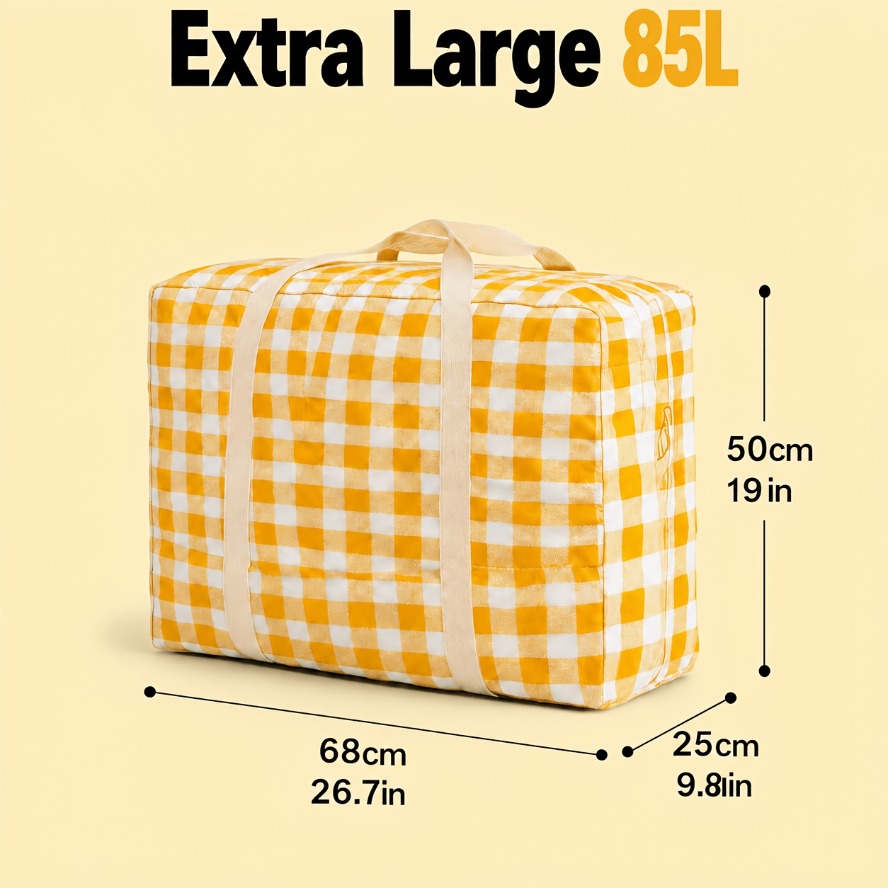 TEMU -pattern Storage Bag, Dust-proof Design Clothing Organizer, Moving Bag, Ideal For Storing Bed Sheets, Quilts, And Household Items; Foldable