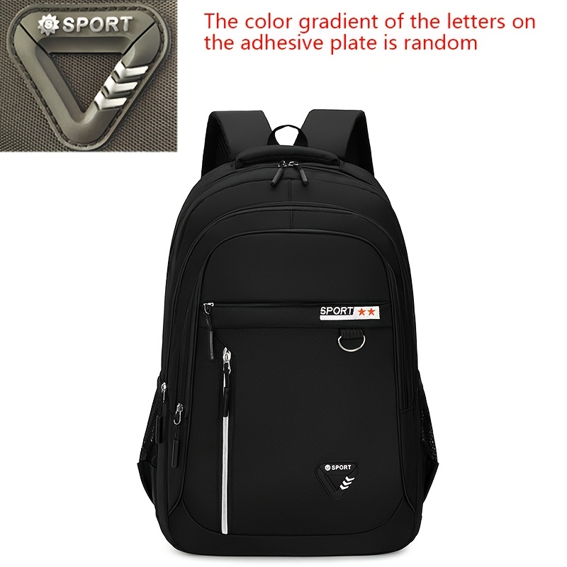 TEMU Travel Backpack Large Capacity Wear-resistant Weight Reduction Men Women Autumn Winter Style Double Shoulder Bag, Christmas Gift, Student Laptop