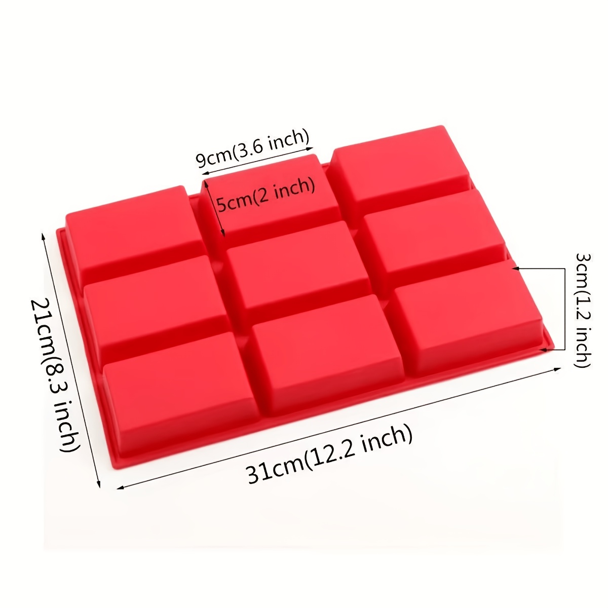 Image of 1/2pcs Nine-grid Bread Baking Mold, Food-grade Silicone Material, Heat-resistant And Easy To Clean, 9 Breads , Suitable For Making Bread, Cakes, And Biscuits, Oven