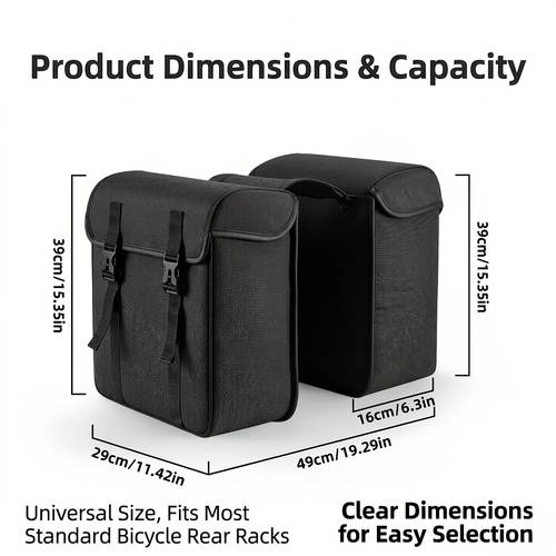 rear bike bag riding rack bag oxford cloth single bike carrier bag commuting travel rear seat storage saddlebag luggage rack suitable for bikes riding additions