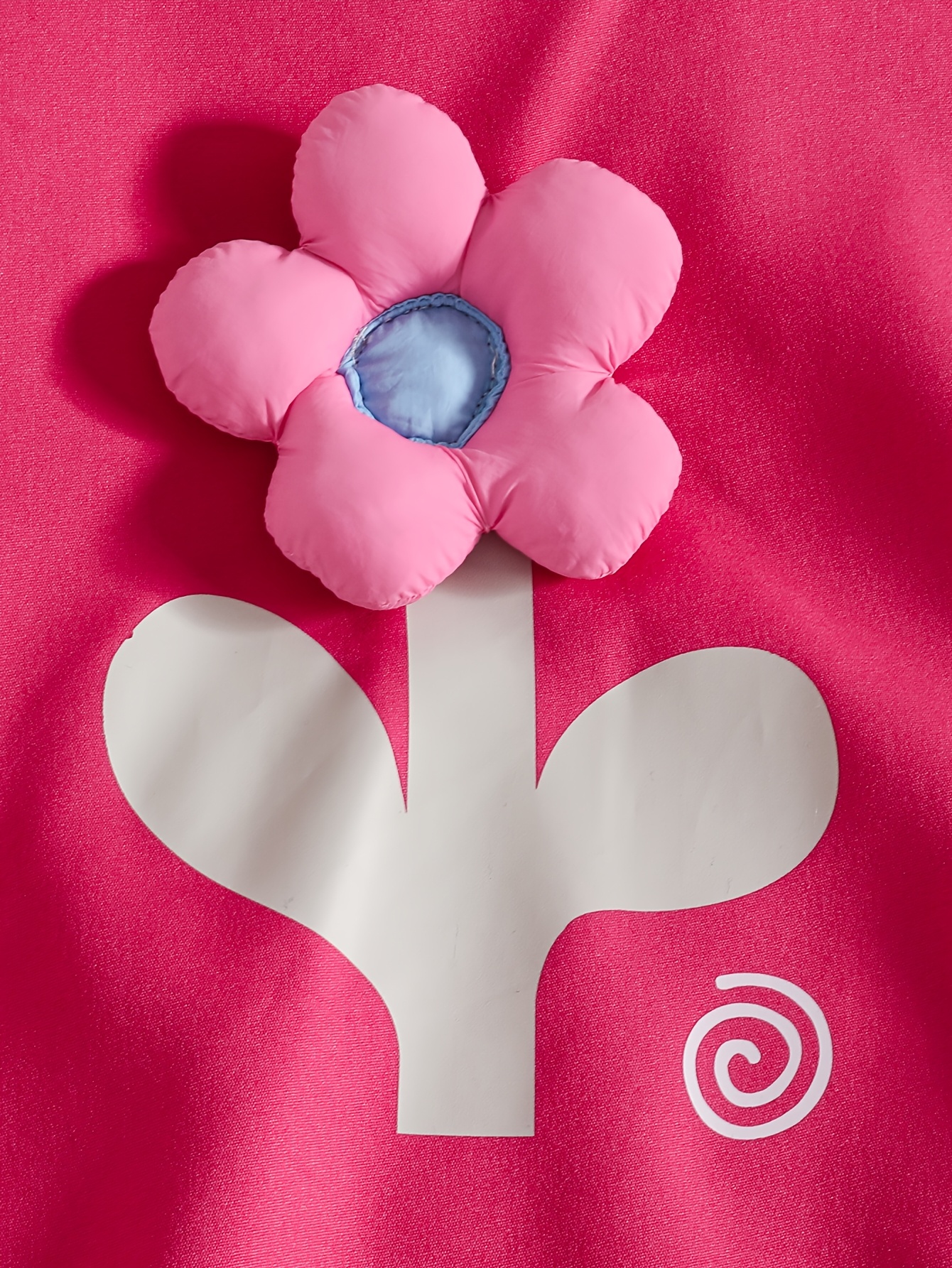 Summer New Arrival Pink Sleeveless Dress with Large Floral Applique & Bow, Korean Style Knee-Length Casual Dress for Girls, Cute and Stylish, Perfect for Outdoor