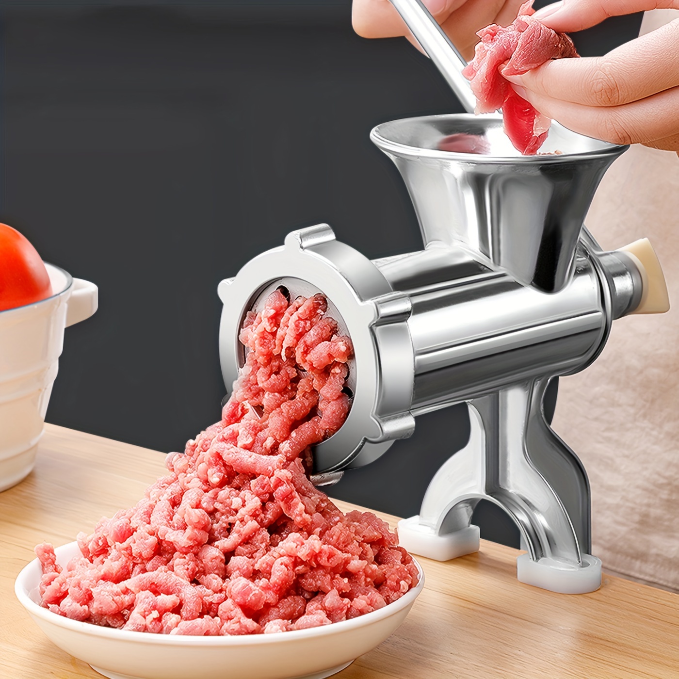 practical meat grinder high performance food processor for effortless meat grinding vegetable crushing portable time saving kitchen companion details 0